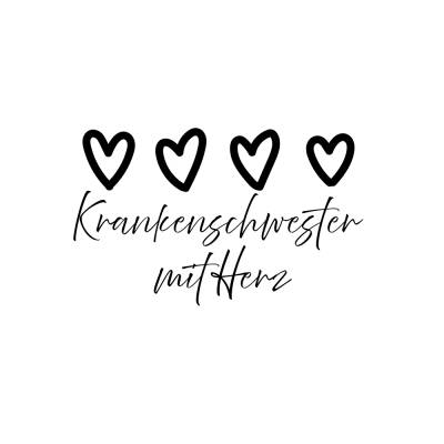 Krankenschwester mit Herz PNG SVG Datei - Download Plotterdatei - svg png Datei - Geschenkidee Gift idea - Pflege liebe 