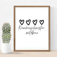 Krankenschwester mit Herz PNG SVG Datei - Download Plotterdatei - svg png Datei - Geschenkidee Gift idea - Pflege liebe Bild 4