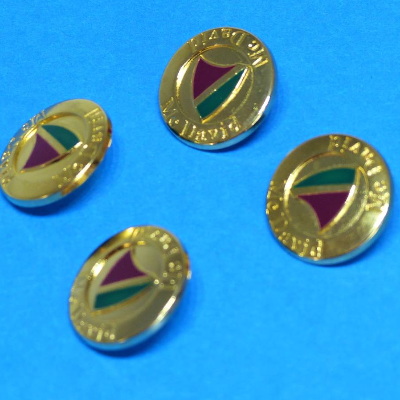 glänzende Metallknöpfe, gold petrol bordeaux, Ösenknöpfe, Blazerknopf, Uniform, Motivknöpfe, Wa