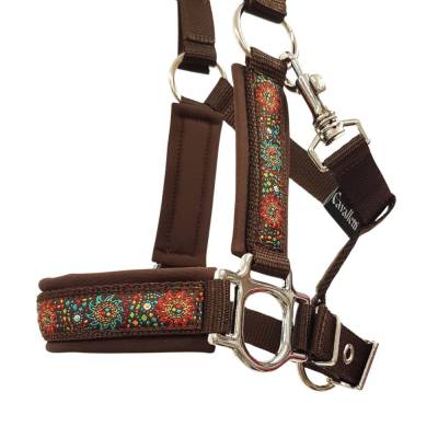 Halfter Shetty XS Bunte Sonne braun Pferdehalfter Halfter Shetty XS braun