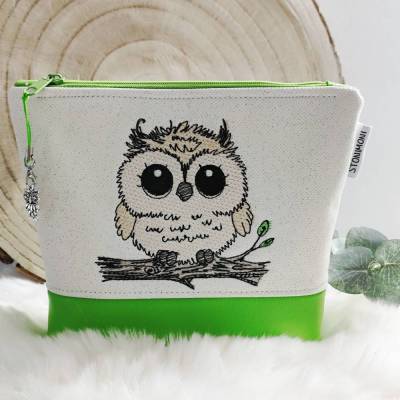 Stickdateien Set Eule im Scribble Stil ab 10x10 cm – ITH MugRug & Doro-Collection