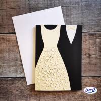 Hochzeitskarte Plotterdatei SVG – Anzug & Kleid oder zwei Bräute/Bräutigame – romantische Klappkarte zur Hochzeit Bild 3