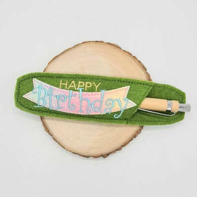 Stickdatei Etui für Kugelschreiber 