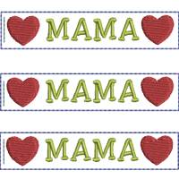 Stickdatei Anhänger Mama Papa Oma Opa Bild 8