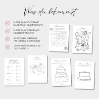 Hochzeit Malbuch für Kinder, Beschäftigung Malbuch Gastgeschenk, PDF digitaler Download, editierbare Titelseite Bild 2