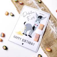 Druckvorlage Geldgeschenk Karte - Glückwunsch Geburtstag - ausdrucken - Happy Birthday - Goldesel - Geldscheisser Bild 4