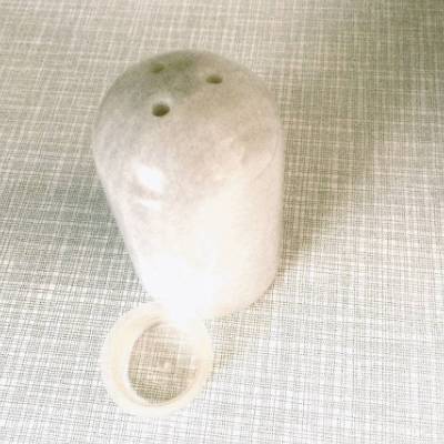 Vintage Salzstreuer Pfefferstreuer aus Marmor aus den 80er Jahren