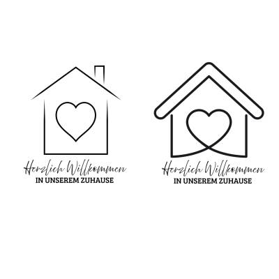 Herzlich Willkommen in unserem Zuhause Bundle PNG SVG Datei - Download Plotterdatei - svg png Datei - Deko Haus  