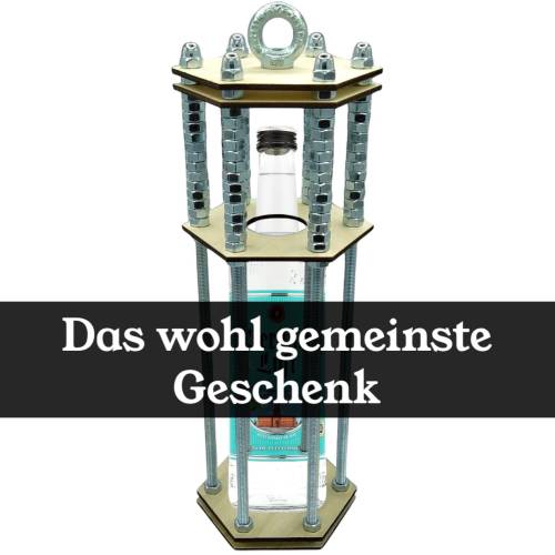 Flaschenkäfig Geschenk für Männer – Originelle Geschenkverpackung zum Geburtstag oder zur Party