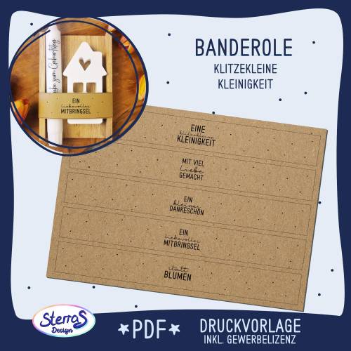 Druckvorlage Banderole 