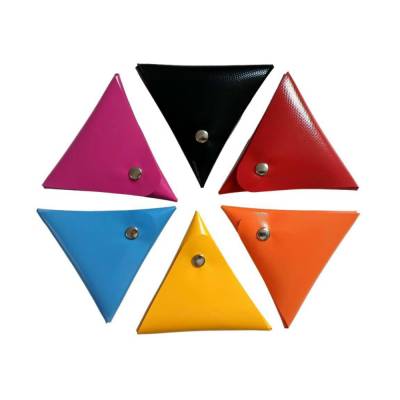 Geldbörse Münzbörse Kramtasche für Tampon oder Schmuck Origami Triangel aus LKW-Plane