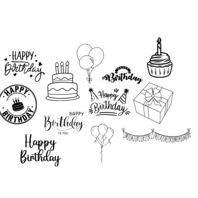 Happy Birthday Bundle PNG SVG Datei - Download Plotterdatei - svg png Datei - Geschenkidee Gift idea - Geburtstag Ballon