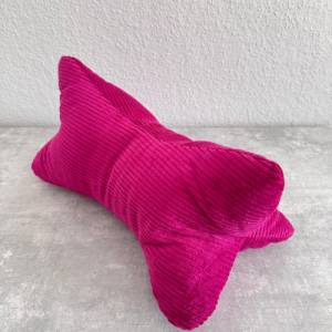 Leseknochen zum Entspannen, Nackenkissen, Lesekissen, Dekokissen, Kord Stoff, tolles Geschenk Bild 9