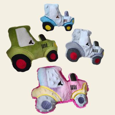Stickdatei Traktor Kuscheltier In the Hoop Set – Sofort Download für Stickmaschine