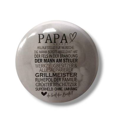 Button Papa Vatertag Flaschenöffner, Magnet, Anstecker, Spiegel