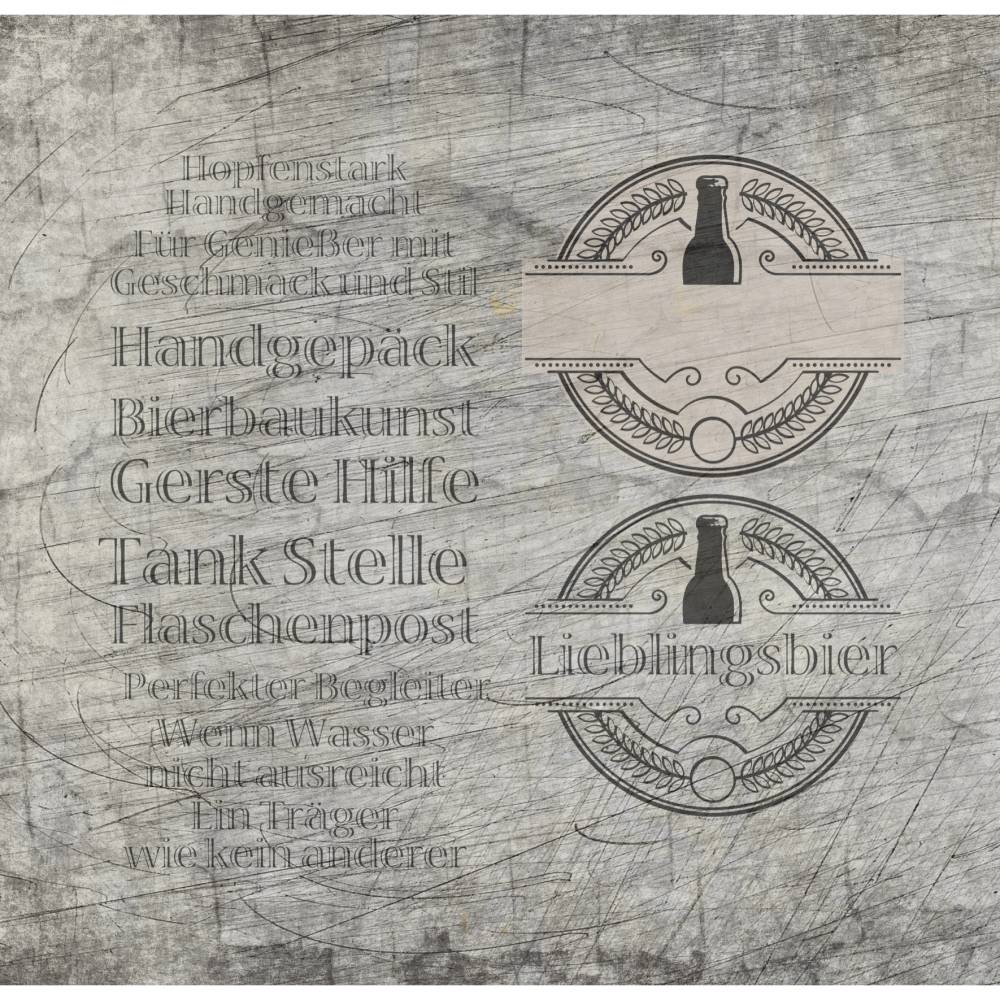 * Bieretiketten* Plotterdatei Bild 1