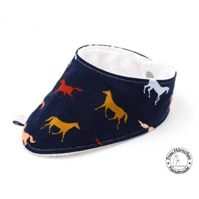 Halstuch ab 6 Monate * Spucktuch * Dreieckstuch * Pferde