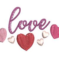 Stickdatei Herzen love Bild 2