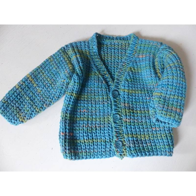 Strickanleitung Babyjacke in Größen 12 Monate)