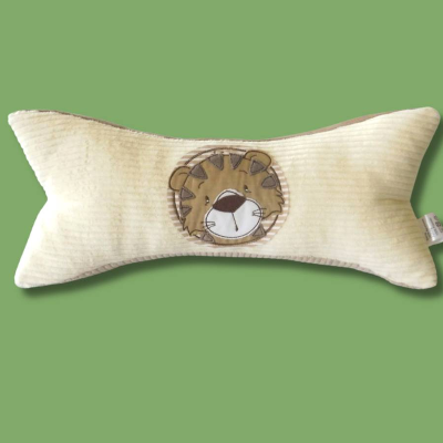 Leseknochen Tiger – Personalisiertes Lesekissen, Nackenkissen & Lesehilfe für Buchliebhaber, 35cm x 15cm