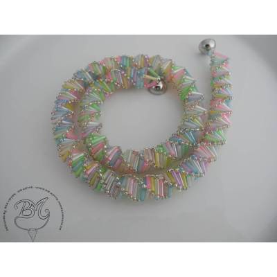 Collier Pastell bunt schön