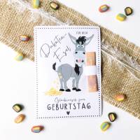Druckvorlage Geldgeschenk Karte - Glückwunsch Geburtstag - ausdrucken - Happy Birthday - Goldesel - Geldscheisser Bild 1