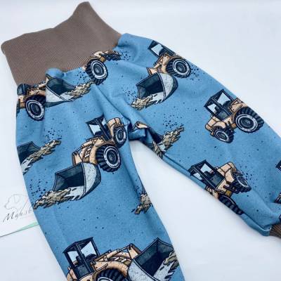 Pumphose, Mitwachshose, Größe 98 / 104, Bagger