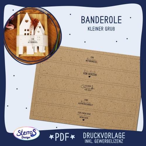 Druckvorlage Banderole 