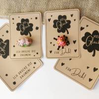 Druckvorlage viel Glück - kleiner Glücksbringer - selber ausdrucken - Mitbringsel - Glückwunsch - Geschenkidee - Prüfung Bild 3