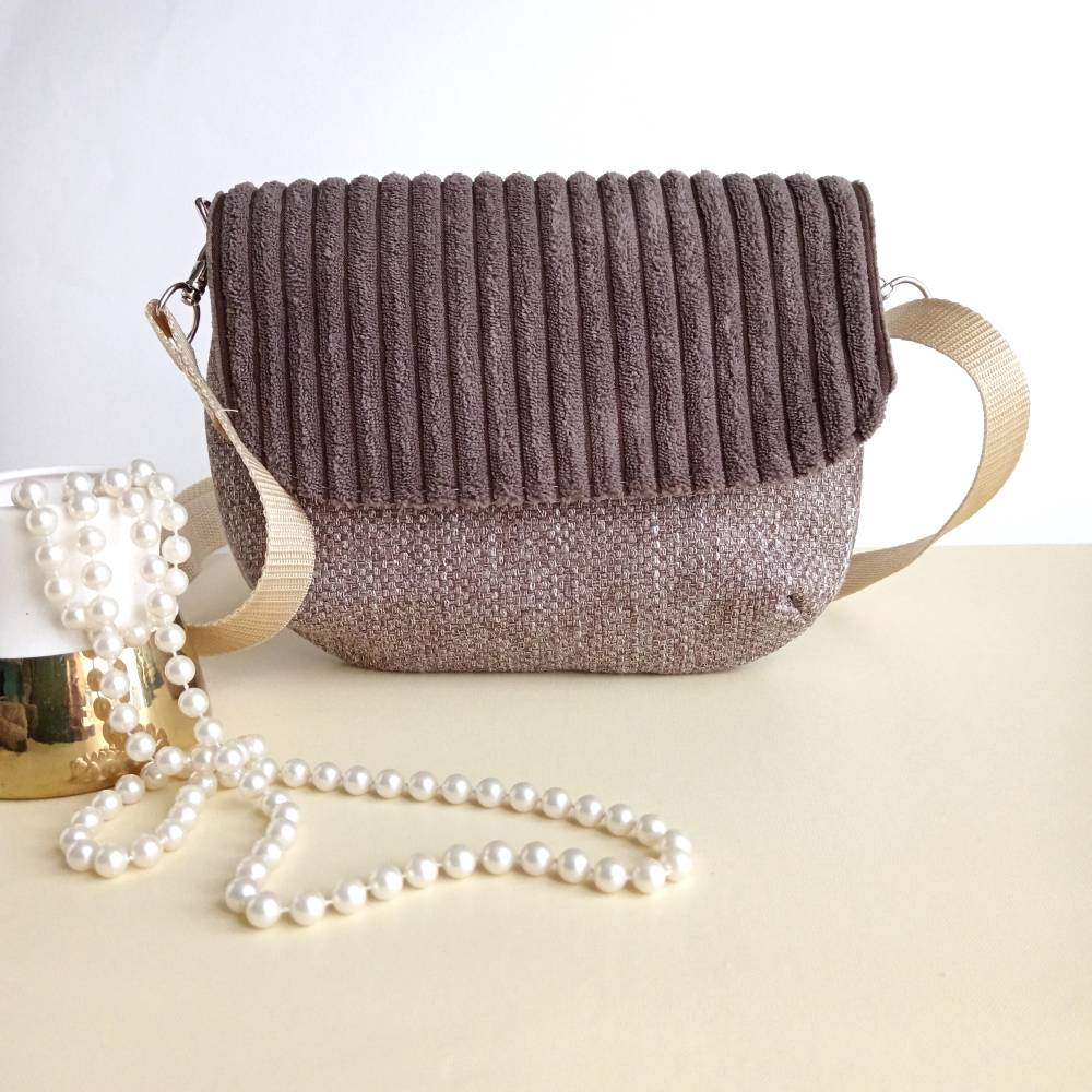 kleine Taschen zum Umhängen mini Tasche- clutch Tasche Cord - Main Image