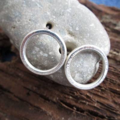 Ohrstecker 'Großer Kreis' aus 925er Silber