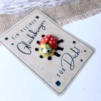 Druckvorlage kleiner Glücksbringer viel Glück selber ausdrucken Mitbringsel Kleinigkeit Gratuliere Geschenkidee Neujahr Bild 4