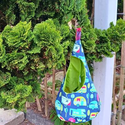 Wäscheklammerbeutel mit Retro-Camper-Design – Handgemacht & Praktisch