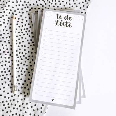 Notizblock I TO DO Liste I DIN lang I 50 Blatt I Tagesplaner I Wochenplaner I Einkaufsplaner I Planer