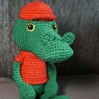 Häkelanleitung für das Krokodil Croco