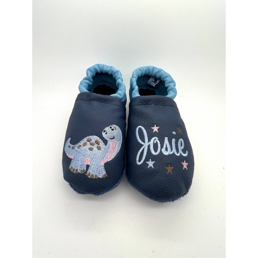 Krabbelschuhe Dunkelblau Krabbelschuhe, Lederpuschen