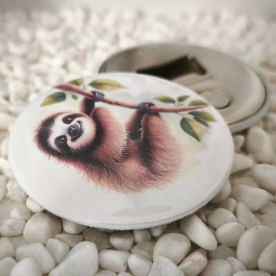 Button mit Flaschenöffner