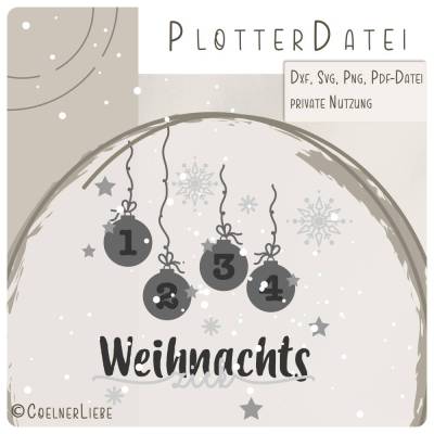 Plotterdatei Weihnachtszick – Kölsche Weihnachtsdeko für Advent & Bastelprojekte