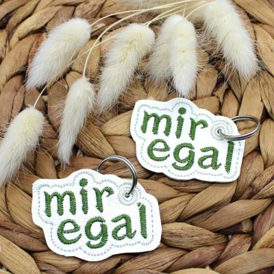 Stickdatei ITH Anhänger mir egal