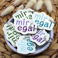 Stickdatei ITH Anhänger mir egal Bild 2