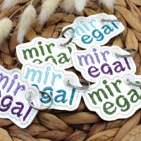 Stickdatei ITH Anhänger mir egal Bild 3