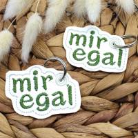 Stickdatei ITH Anhänger mir egal Bild 5