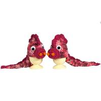 Eierwärmer *Drachen Rot* 2er Set gehäkelt Kawaii Bild 6
