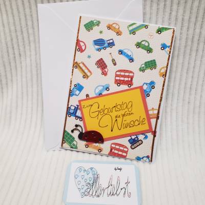 Grußkarte zum Kindergeburtstag in 3-D Gestaltung