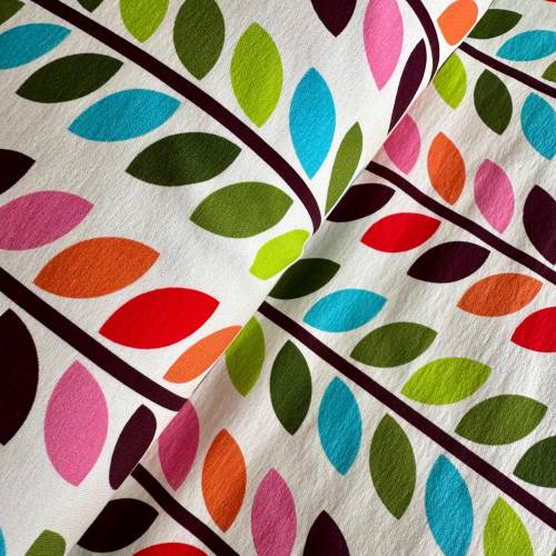 Albstoffe Bio Sweat Beetles & Bugs Moonflower, Sommersweat, French Terry, natur