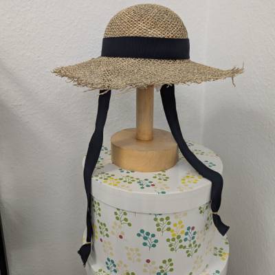 Strohhut Seagrass mit Fransen