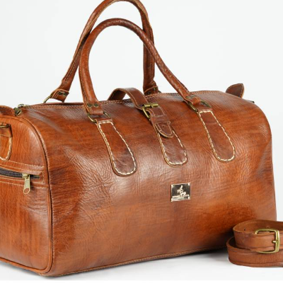 Braune Leder Reisetasche, Handgemachte marokkanische Reisetasche, Herren Vintage Tragetasche