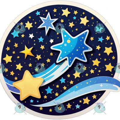 Bügelbild Sternenhimmel