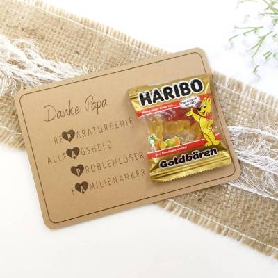 Druckvorlage Vatertag - Wortspiel - Vatertagskarte - ausdrucken - Glückwunsch zum Vatertag - Gutschein - Waschbär