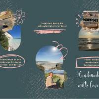 Personalisiertes Geschenk Vater & Sohn – Handmade Bilderrahmen maritim 27x27cm – Maritime Deko der Küste Bild 5